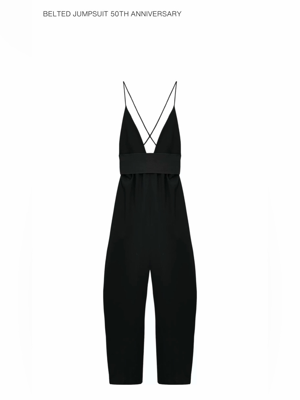 Black Strappy V-Neck Jumpsuit